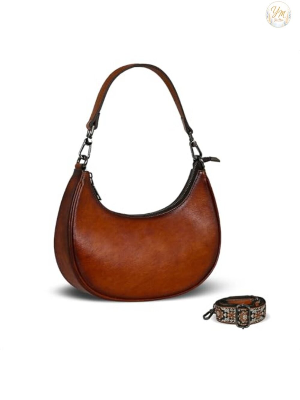Genuine Leather Crossbody Bag Women Small Shoulder Hobo Purse